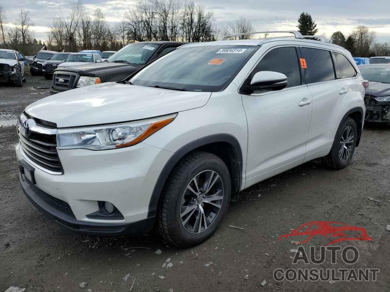 TOYOTA HIGHLANDER 2016 - 5TDJKRFHXGS301088