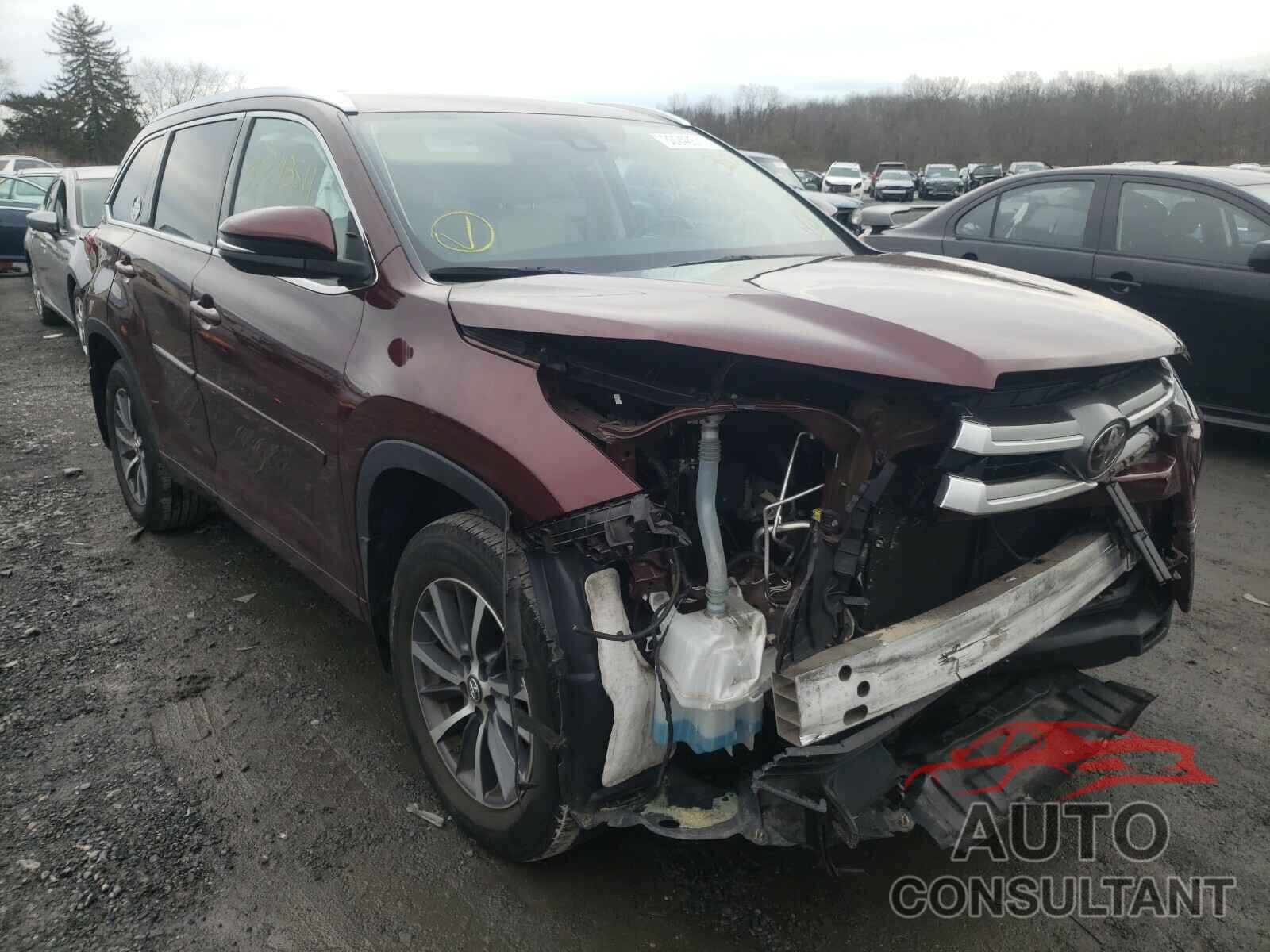 TOYOTA HIGHLANDER 2017 - 5TDJZRFH8HS377180