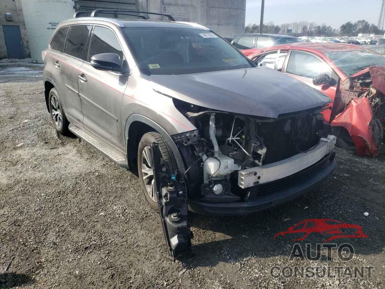 TOYOTA HIGHLANDER 2016 - 5TDJKRFH0GS271843