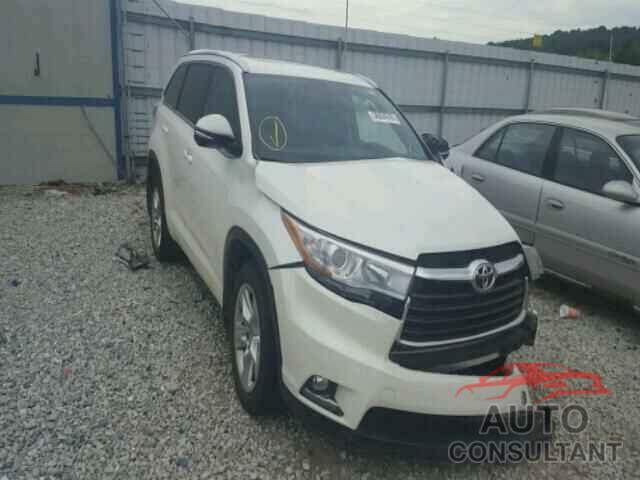 TOYOTA HIGHLANDER 2016 - 5TDYKRFHXGS141809