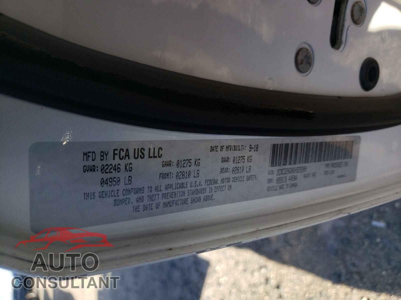 DODGE CHALLENGER 2019 - 2C3CDZAG0KH529209