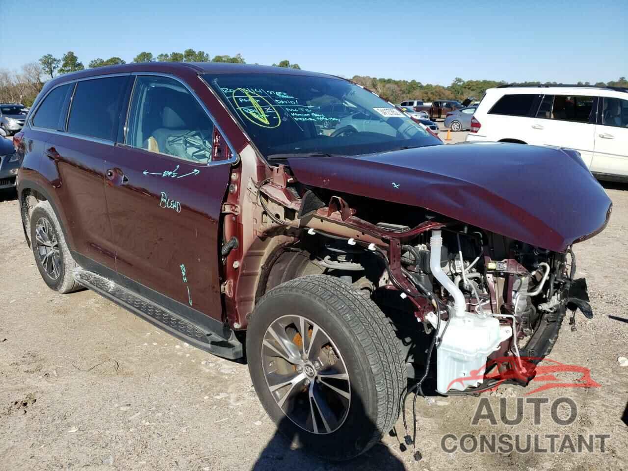 TOYOTA HIGHLANDER 2019 - 5TDZZRFHXKS340447