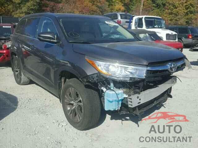 TOYOTA HIGHLANDER 2016 - 5TDJKRFH8GS242350