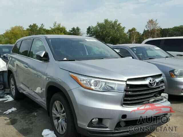 TOYOTA HIGHLANDER 2015 - 5TDBKRFH5FS150146