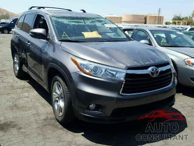 TOYOTA HIGHLANDER 2015 - 5TDYKRFH2FS074122