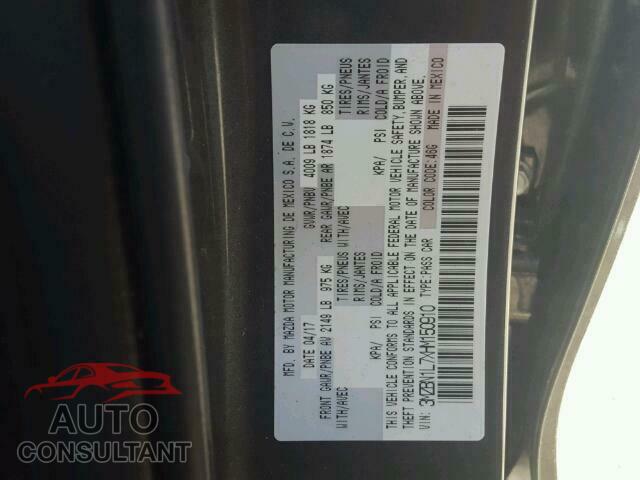 MAZDA 3 2017 - 3MZBN1L7XHM150910