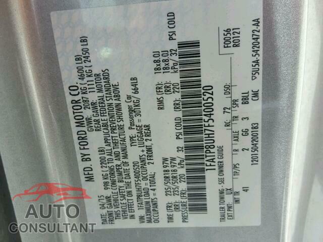 FORD MUSTANG 2015 - 1FATP8UH7F5400520
