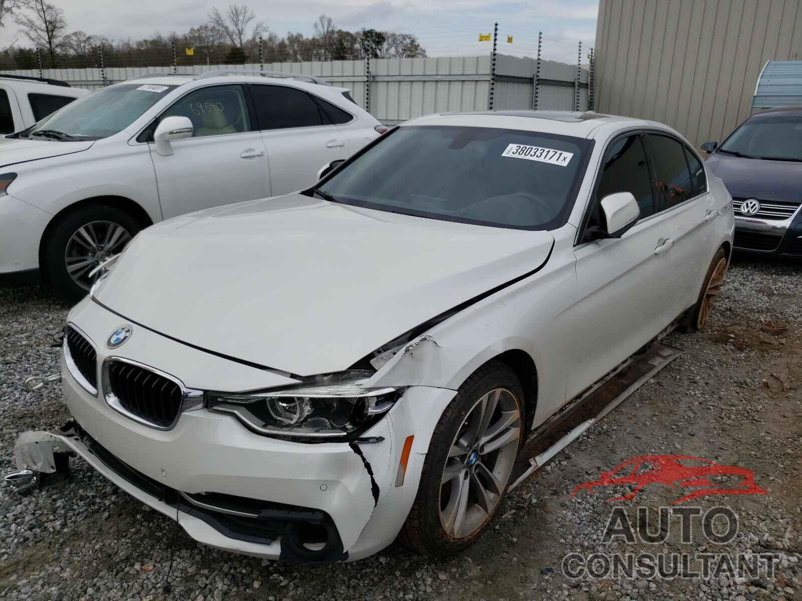 BMW 3 SERIES 2017 - WBA8B3G30HNU35983