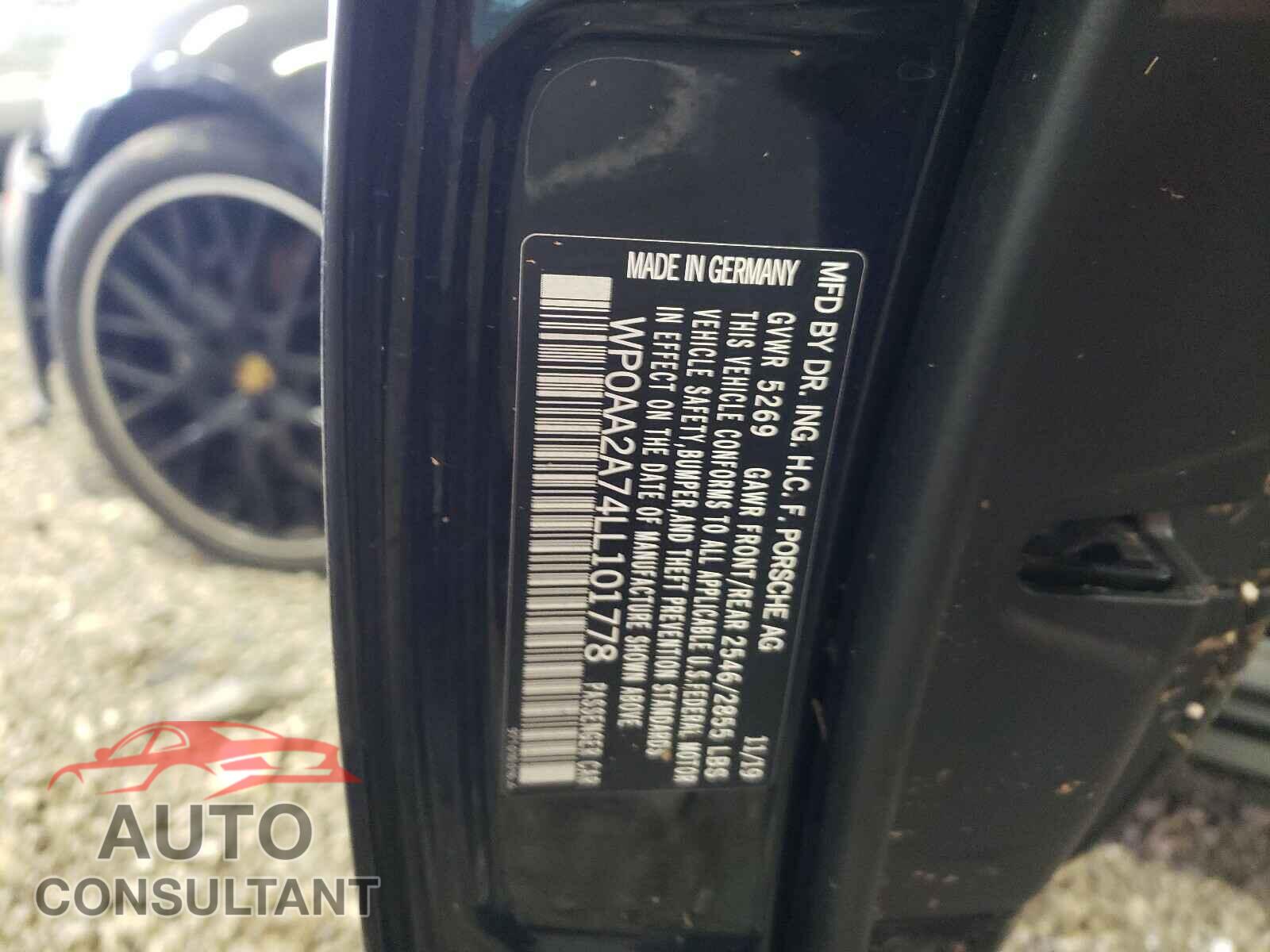PORSCHE PANAMERA 2020 - WP0AA2A74LL101778