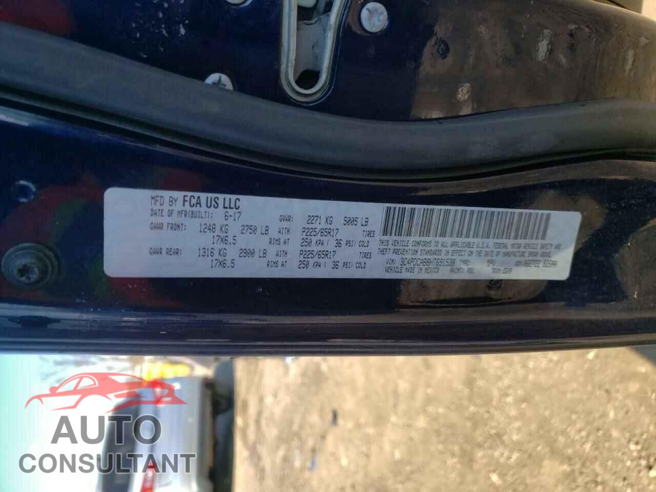 DODGE JOURNEY 2017 - 3C4PDCAB8HT691538