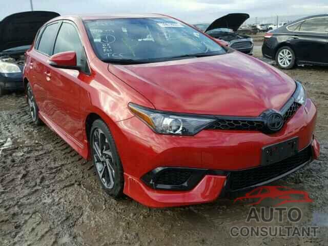 TOYOTA SCION 2016 - JTNKARJE6GJ509949