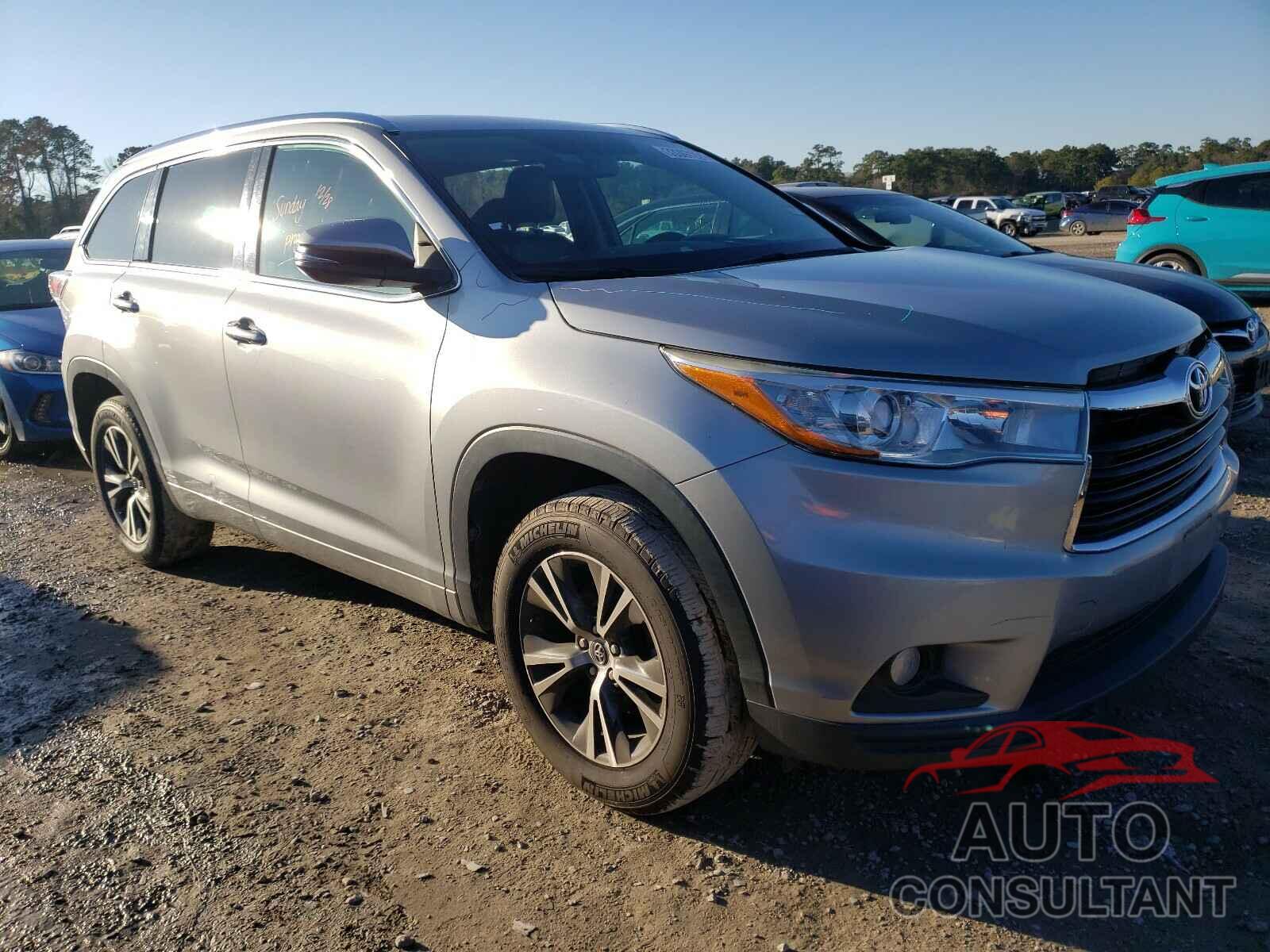 TOYOTA HIGHLANDER 2016 - 5TDKKRFHXGS155599