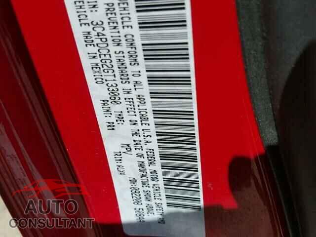 DODGE JOURNEY 2016 - 3C4PDCEG2GT133060