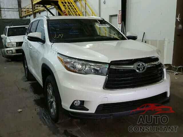 TOYOTA HIGHLANDER 2015 - 5TDJKRFH0FS216260