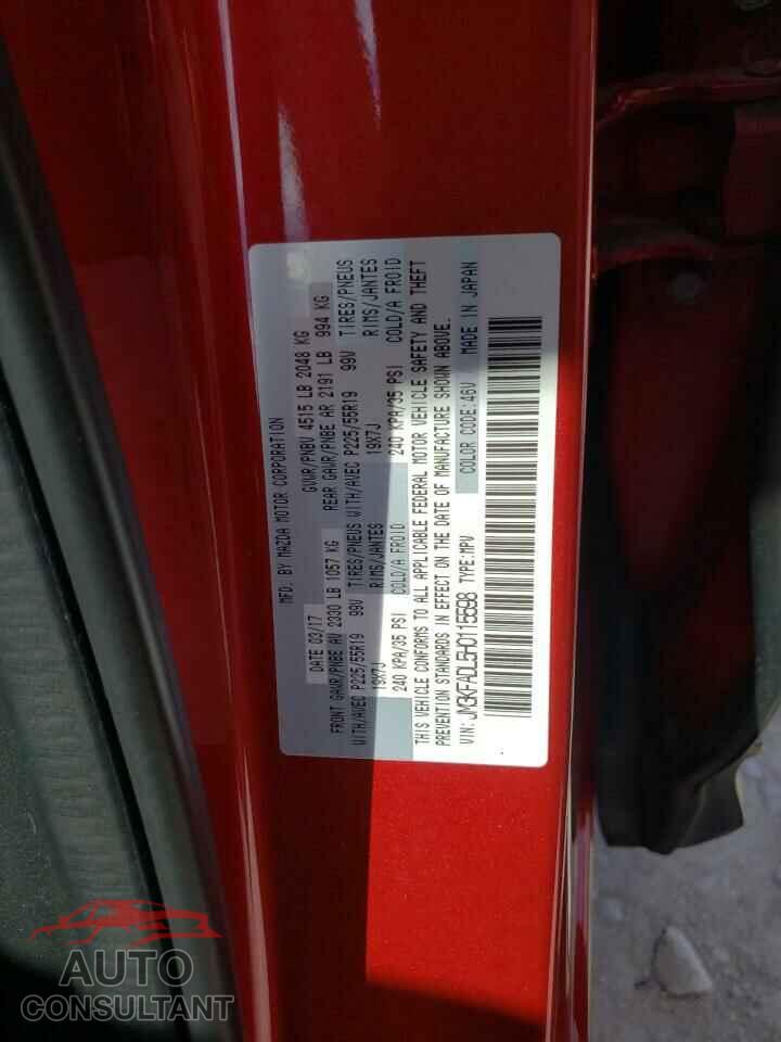 MAZDA CX-5 2017 - JM3KFADL5H0115598