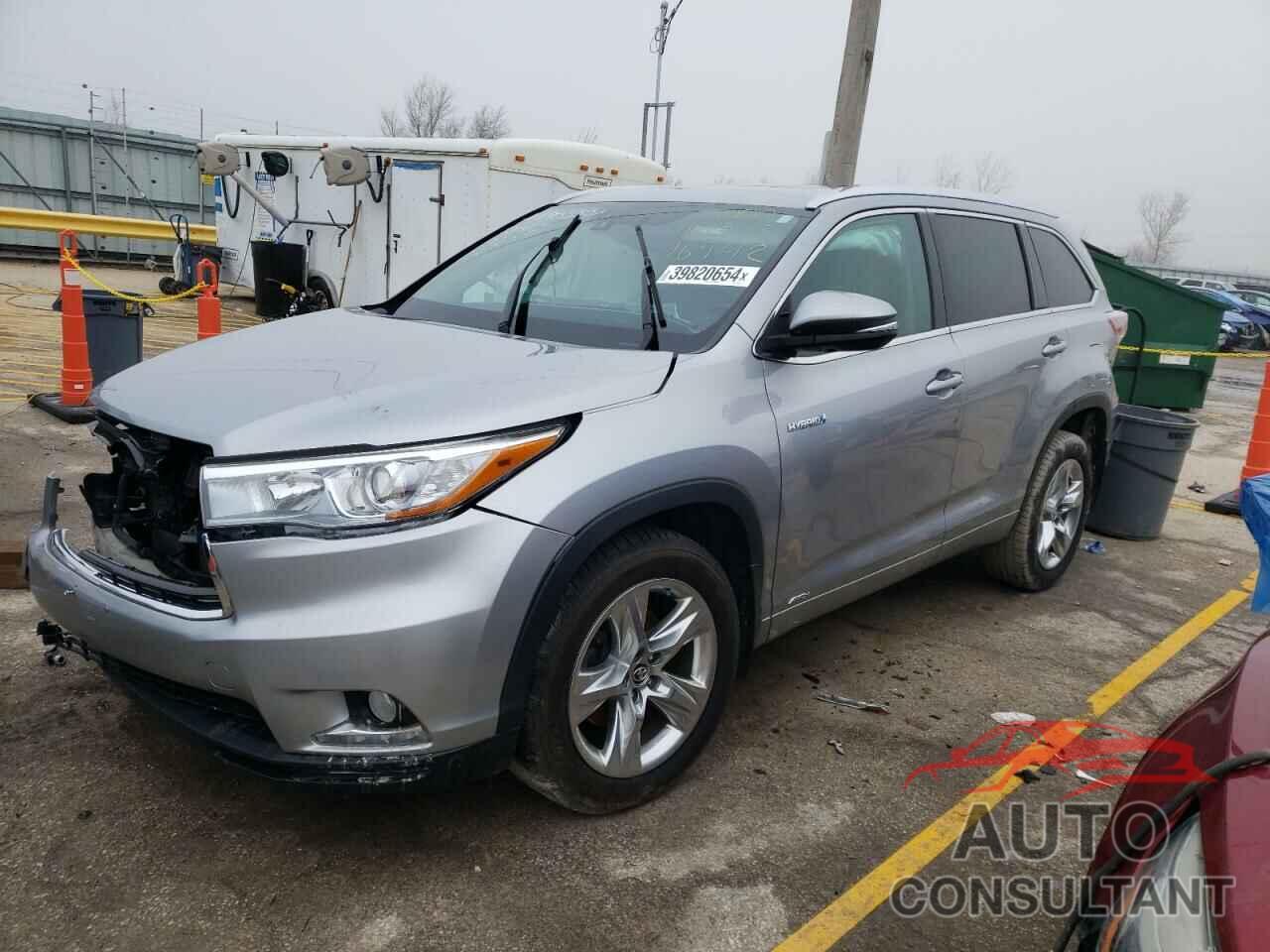 TOYOTA HIGHLANDER 2016 - 5TDDCRFH7GS016942