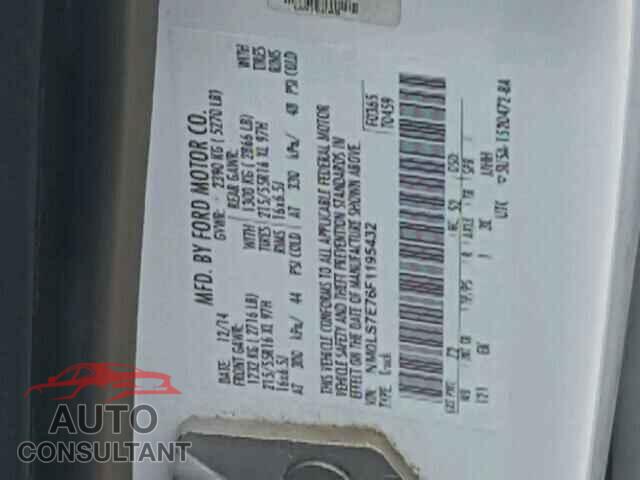 FORD TRANSIT CO 2015 - NM0LS7E76F1195432