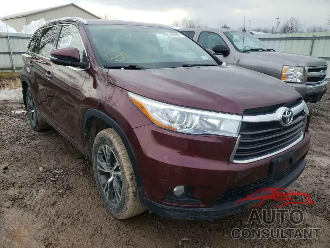 TOYOTA HIGHLANDER 2016 - 5TDJKRFHXGS290027