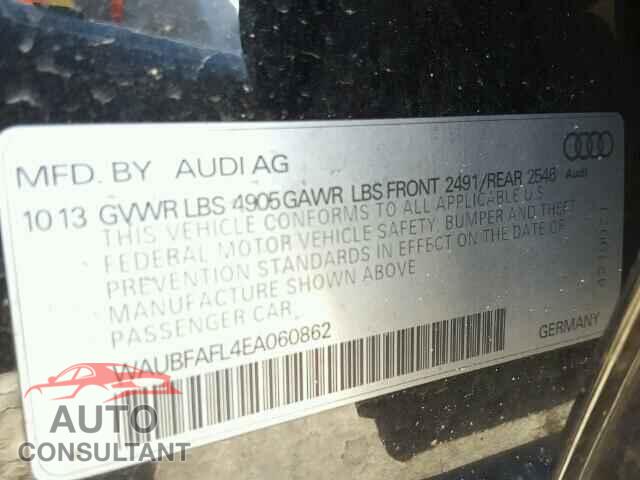 AUDI A4 2014 - WAUBFAFL4EA060862