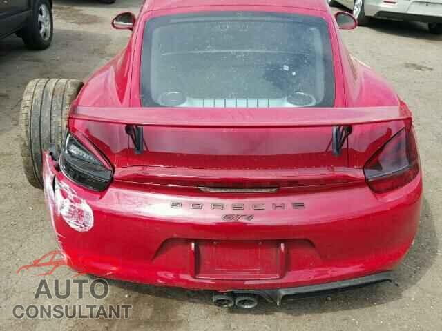 PORSCHE CAYMAN 2016 - WP0AC2A82GK197828