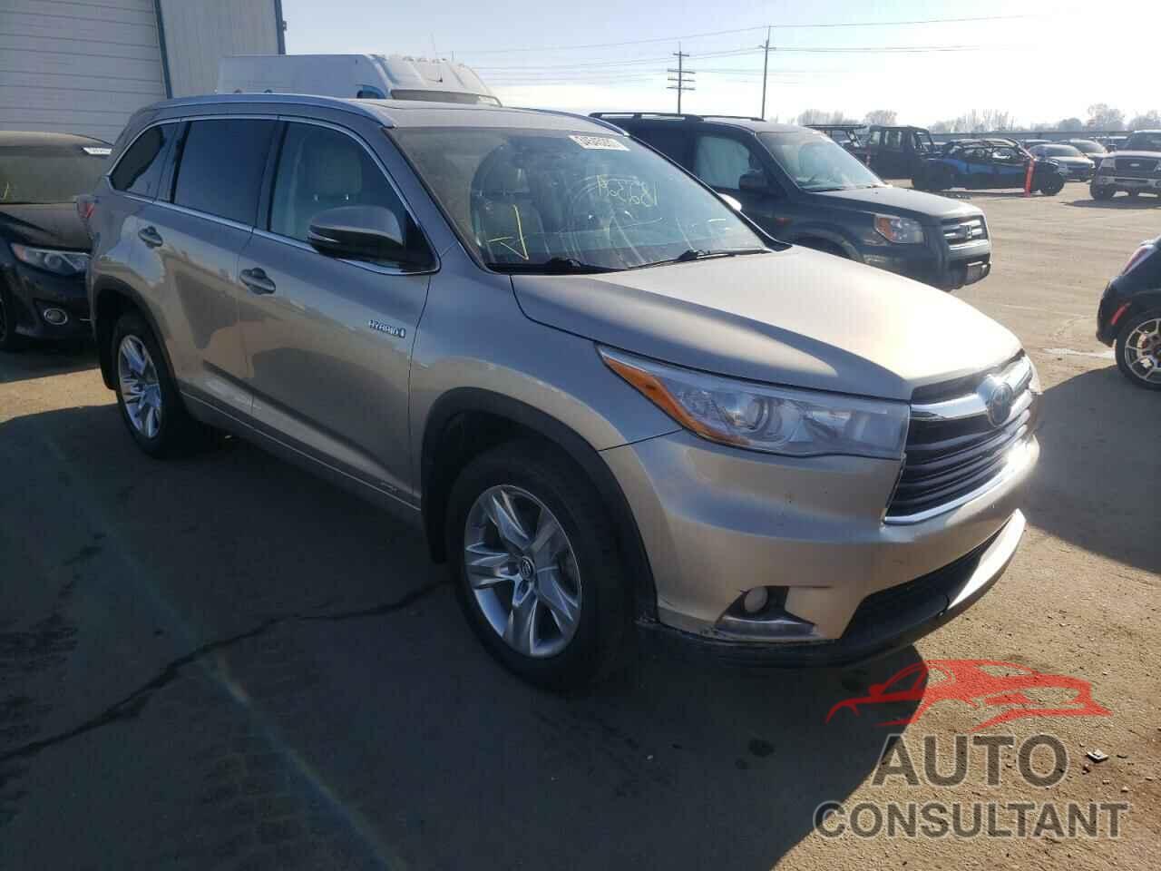 TOYOTA HIGHLANDER 2016 - 5TDDCRFH6GS019931