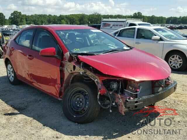 TOYOTA COROLLA 2016 - 5YFBURHE6GP409735