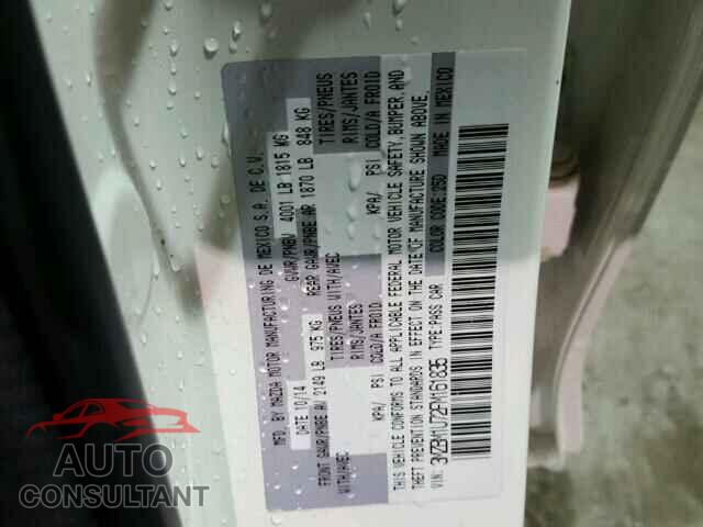 MAZDA 3 2015 - WP1AB2A54HLB13348