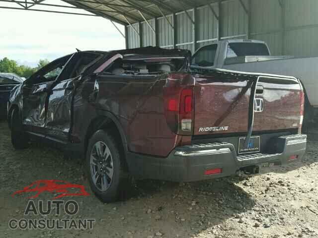 HONDA RIDGELINE 2017 - 5FPYK2F58HB003373