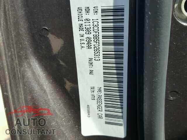DODGE DART 2015 - 1C3CDFBB5FD265313