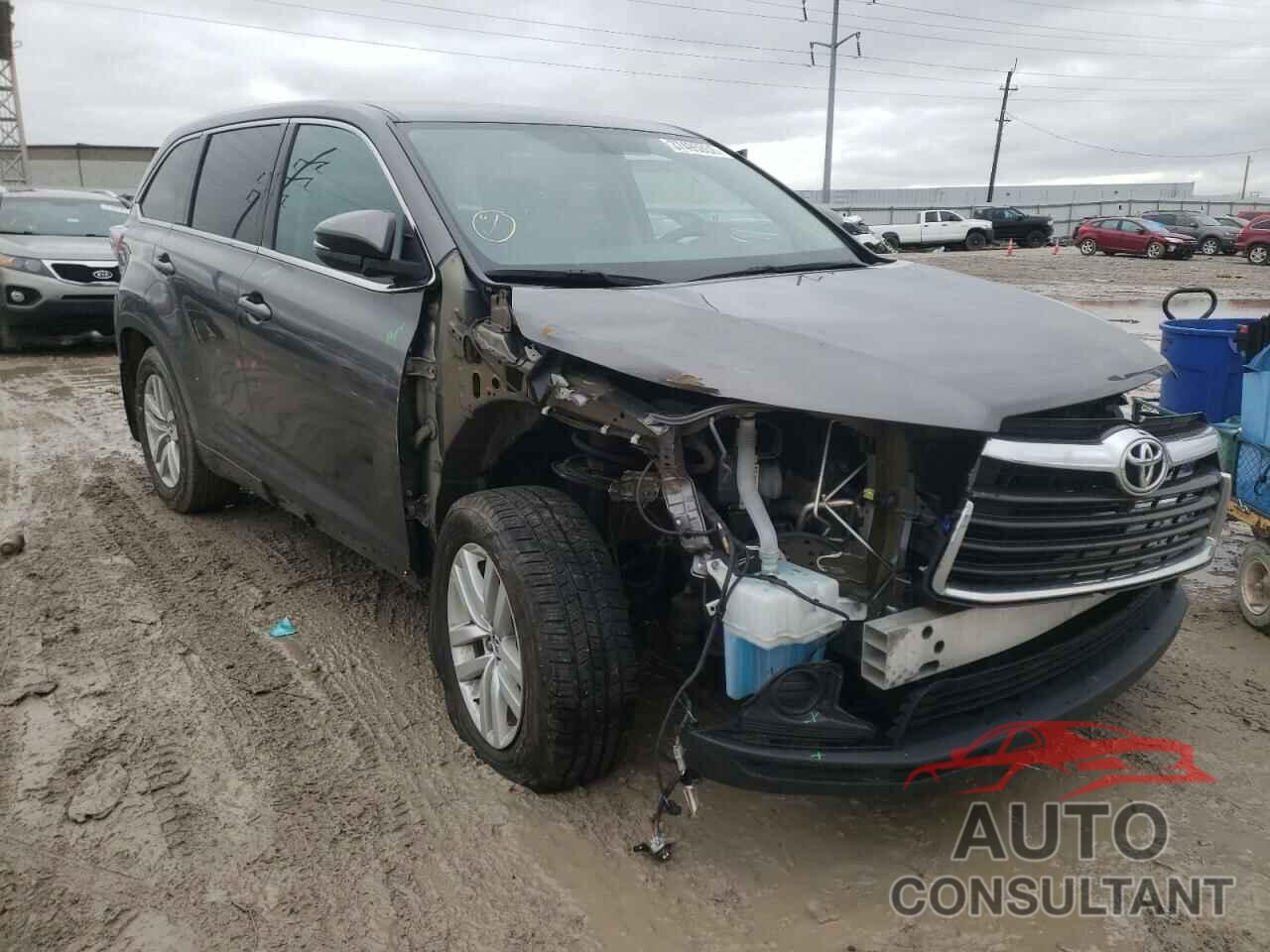 TOYOTA HIGHLANDER 2016 - 5TDBKRFH6GS255179