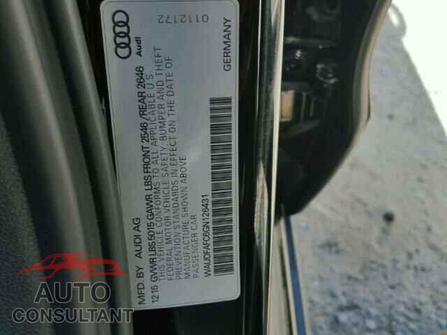 AUDI A6 2016 - WAUDFAFC6GN126431