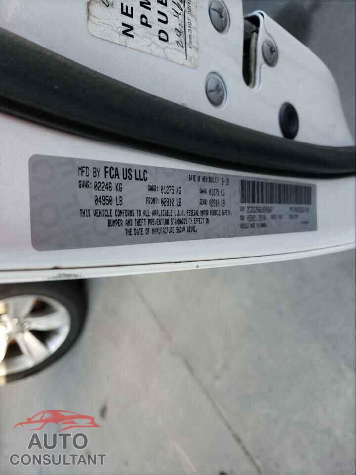DODGE CHALLENGER 2018 - 2C3CDZAG8JH245647