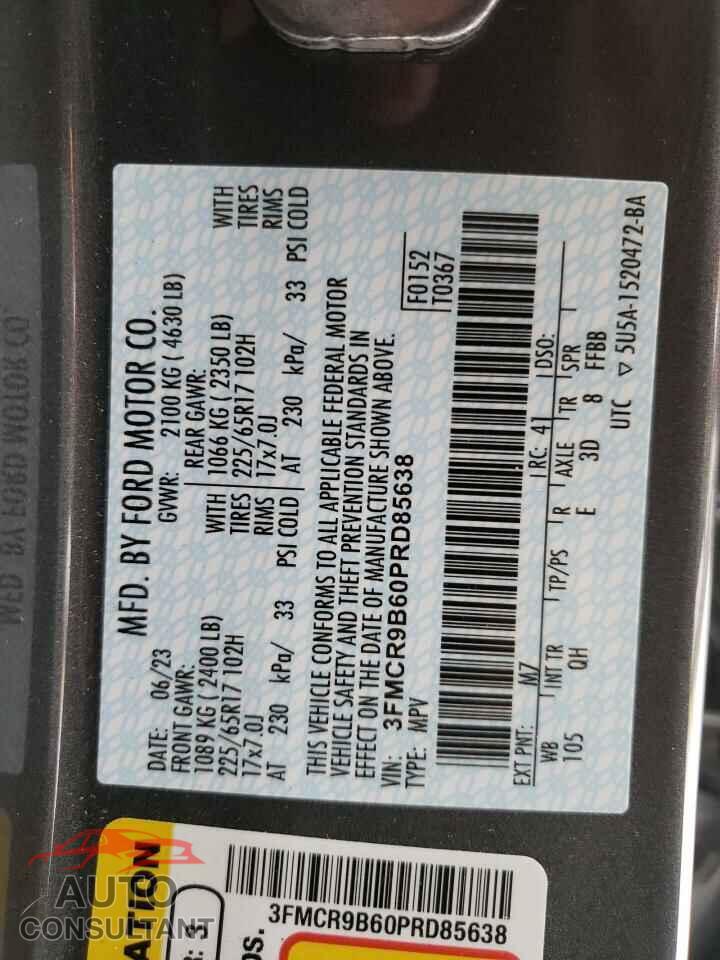 FORD BRONCO 2023 - 3FMCR9B60PRD85638