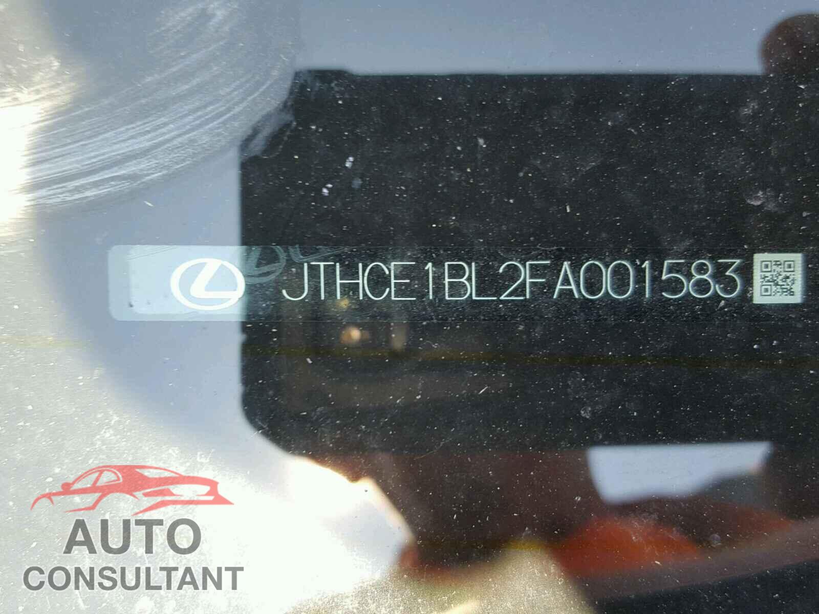 LEXUS GS350 2015 - JTHCE1BL2FA001583