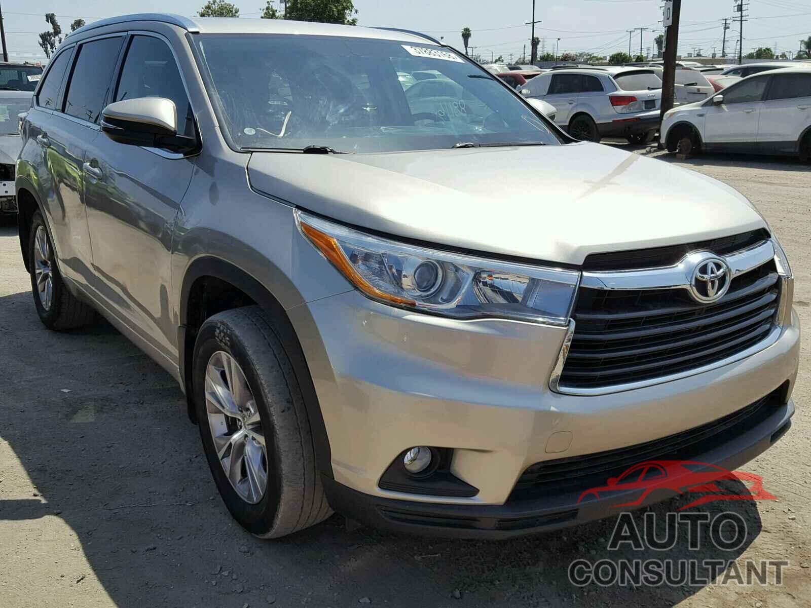 TOYOTA HIGHLANDER 2015 - 5TDJKRFH1FS135719