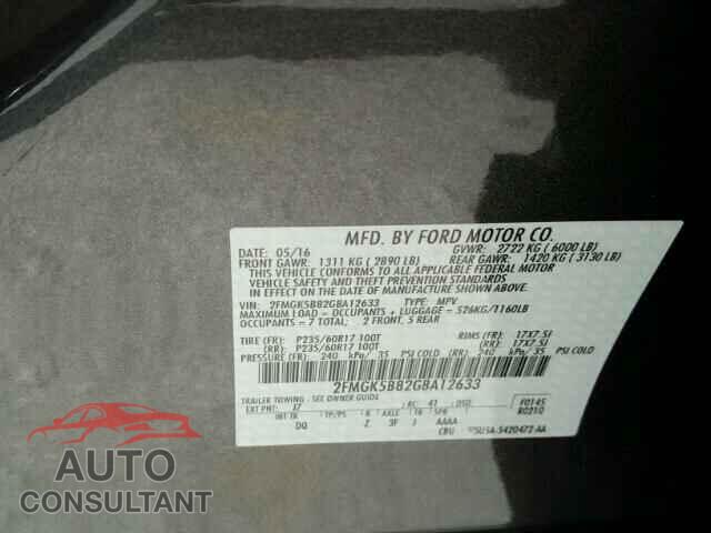 FORD FLEX 2016 - 2FMGK5B82GBA12633