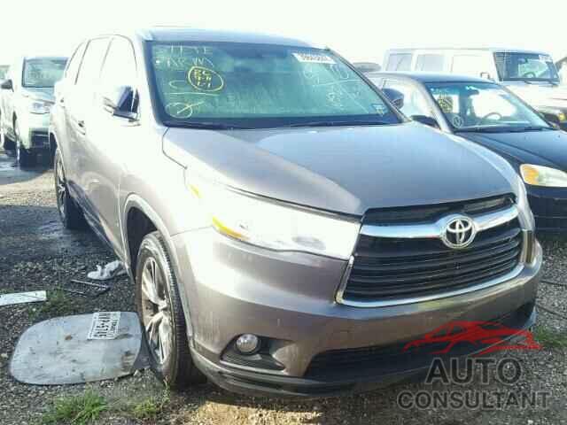 TOYOTA HIGHLANDER 2016 - 5TDKKRFH7GS158427