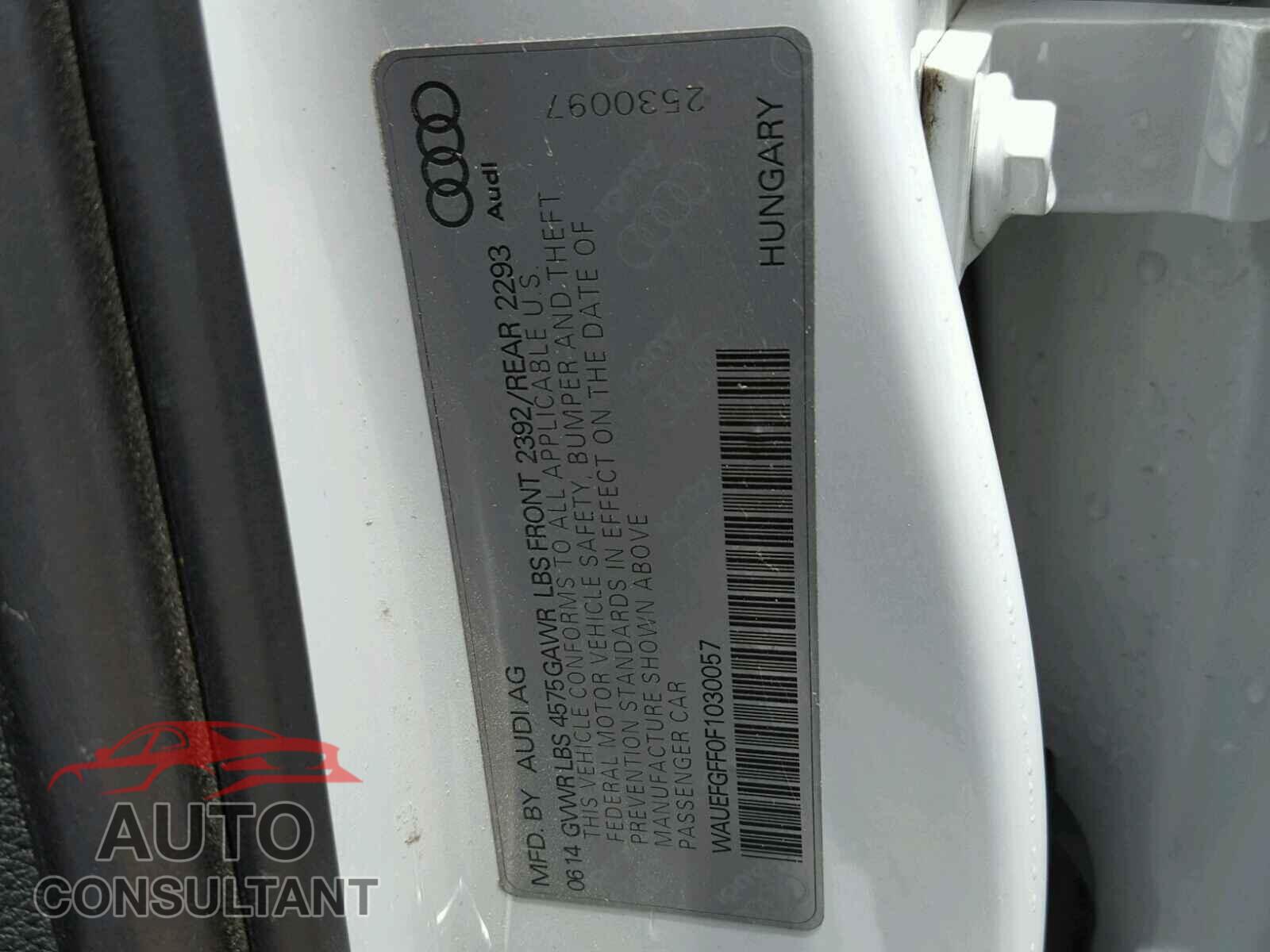 AUDI A3 2015 - WAUEFGFF0F1030057