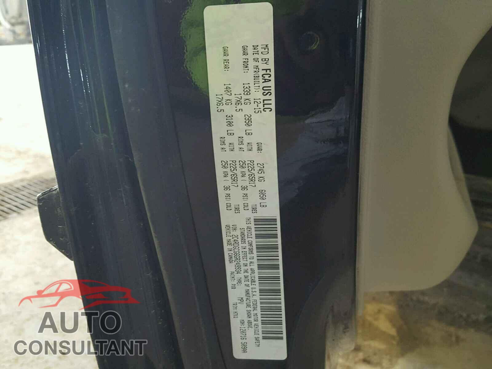 DODGE CARAVAN 2016 - 2C4RDGCG6GR249934
