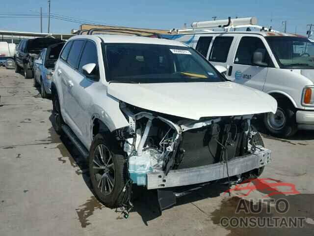 TOYOTA HIGHLANDER 2017 - 5TDZZRFHXHS207972