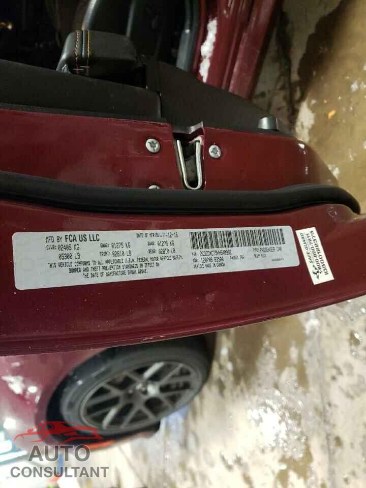 DODGE CHARGER 2017 - 2C3CDXCT9HH540992