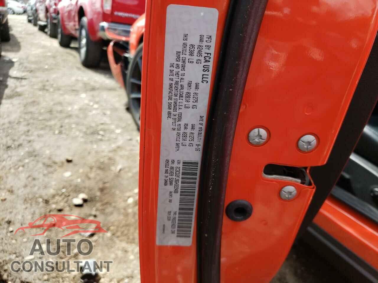 DODGE CHALLENGER 2016 - 2C3CDZFJ9GH322488