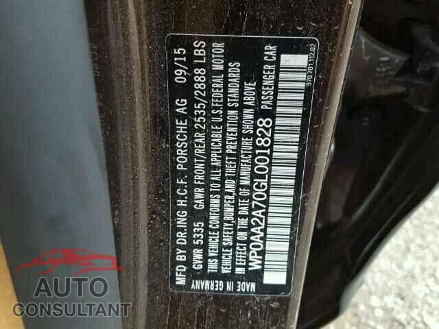 PORSCHE PANAMERA 2016 - WP0AA2A70GL001828
