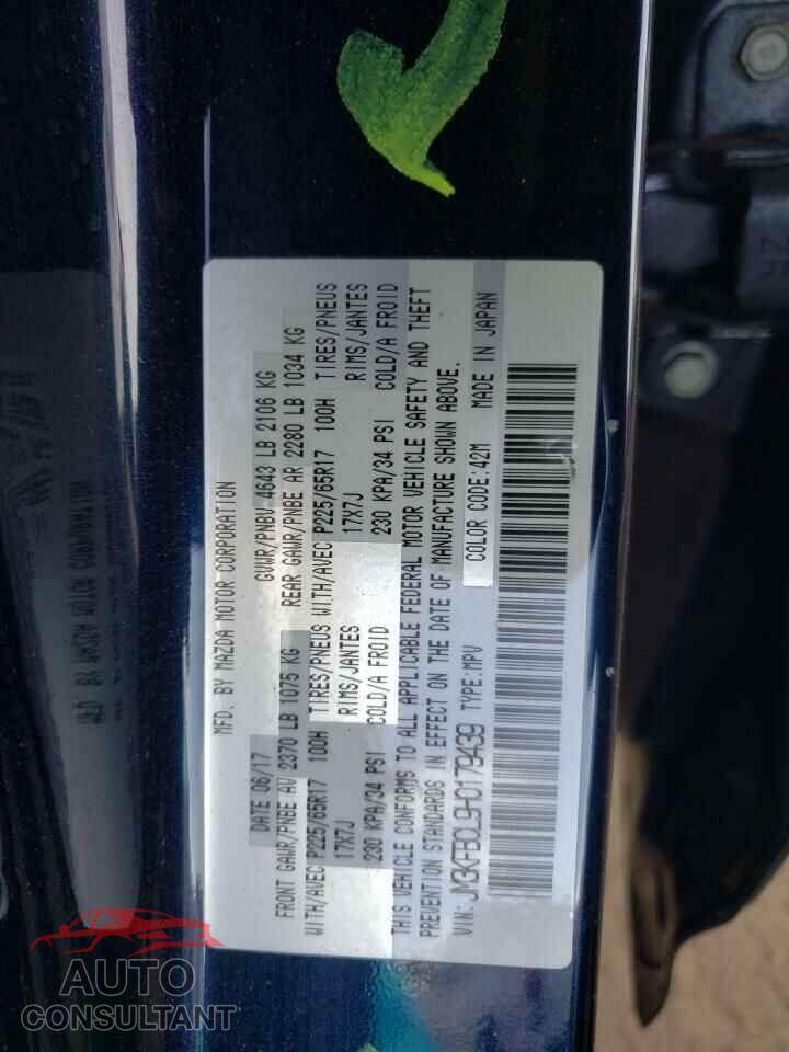 MAZDA CX-5 2017 - JM3KFBCL9H0179439