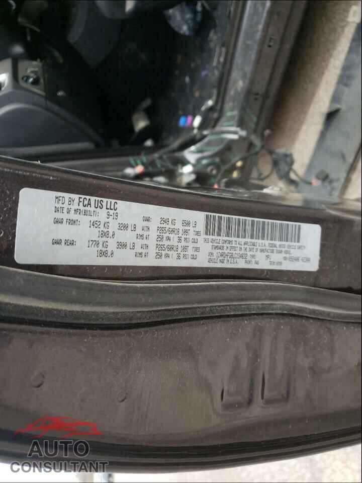 DODGE DURANGO 2020 - 1C4RDHFG8LC164632