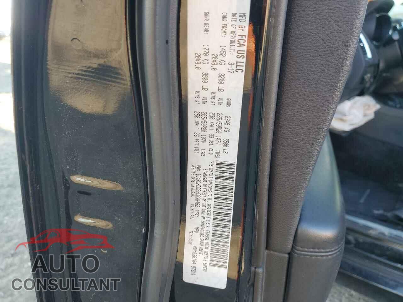 DODGE DURANGO 2017 - 1C4RDHDG2HC838462
