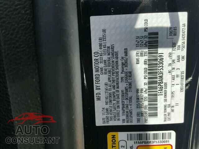 FORD MUSTANG 2015 - 1FA6P8AM3F5330691