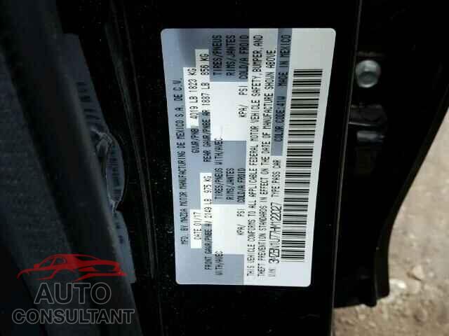 MAZDA 3 2017 - 3MZBN1U77HM122027