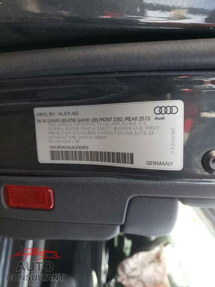 AUDI A4 2018 - WAUENAF40JA200053