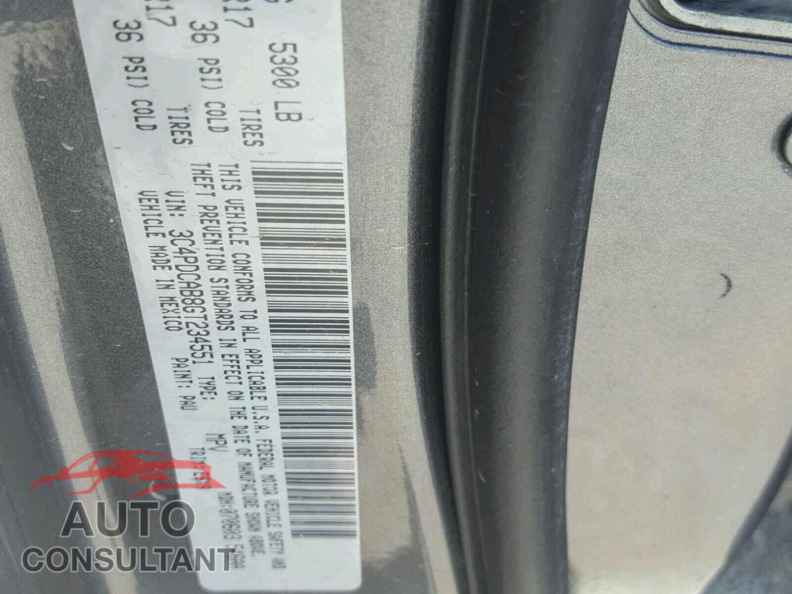 DODGE JOURNEY 2016 - 3C4PDCAB8GT234551